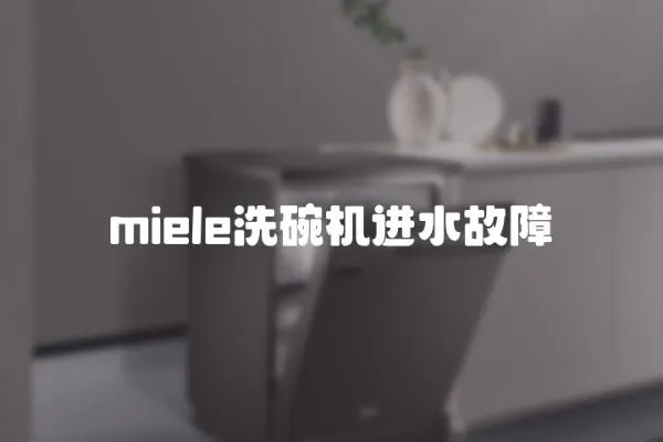 miele洗碗機進水故障