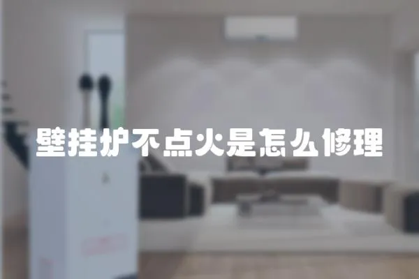 壁掛爐不點(diǎn)火是怎么修理