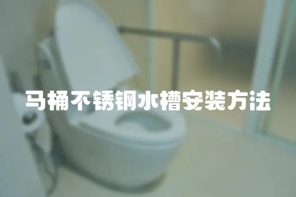 馬桶不銹鋼水槽安裝方法