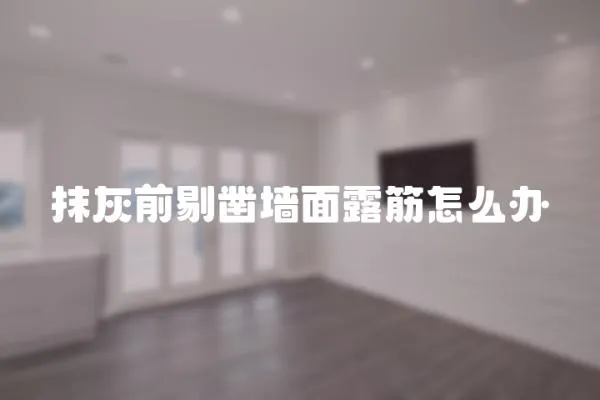 抹灰前剔鑿墻面露筋怎么辦