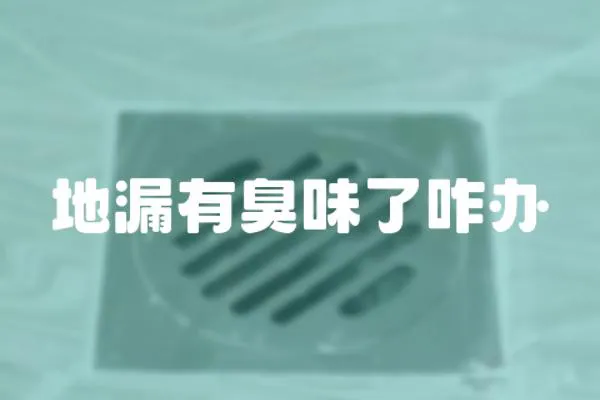 地漏有臭味了咋辦