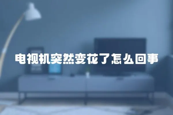 電視機突然變花了怎么回事