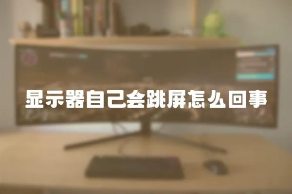 顯示器自己會跳屏怎么回事