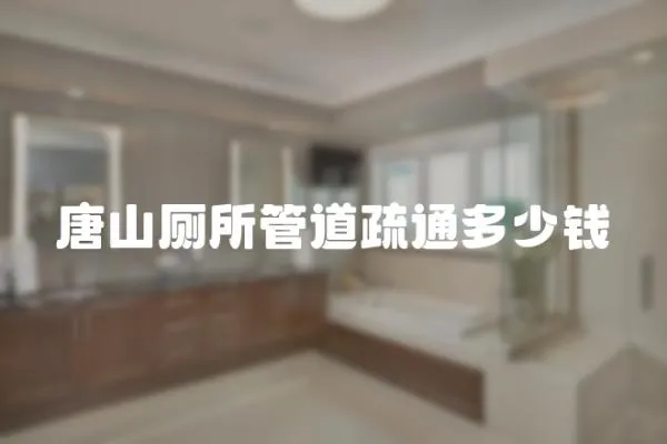 唐山廁所管道疏通多少錢