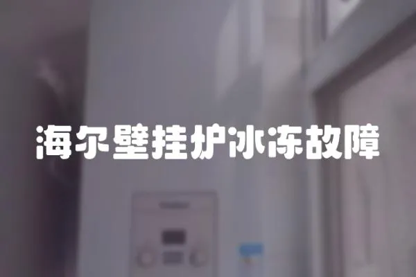 海爾壁掛爐冰凍故障