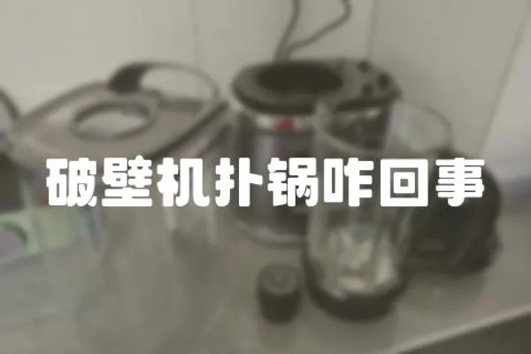 破壁機撲鍋咋回事