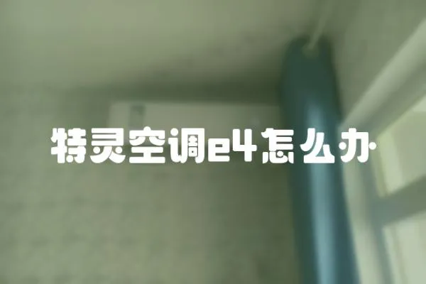 特靈空調(diào)e4怎么辦