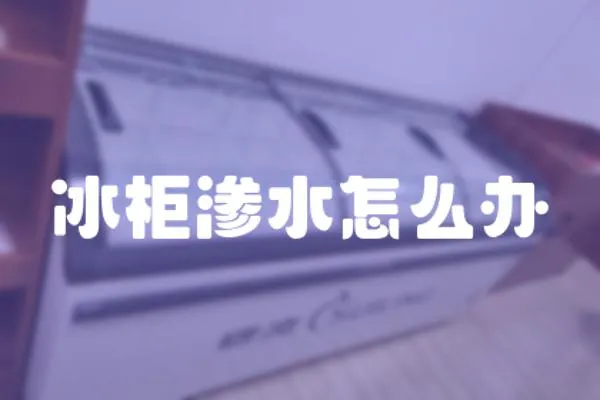 冰柜滲水怎么辦