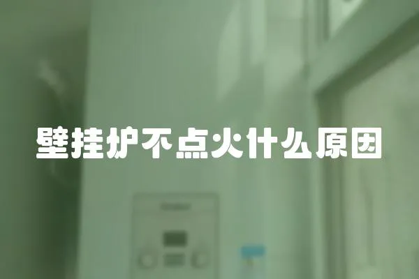 壁掛爐不點(diǎn)火什么原因