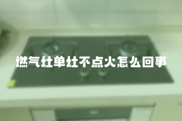 燃氣灶單灶不點火怎么回事