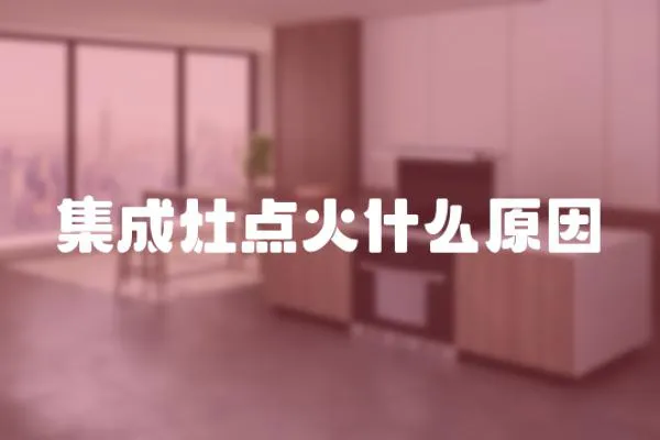 集成灶點(diǎn)火什么原因