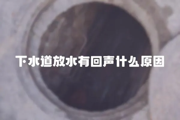 下水道放水有回声什么原因