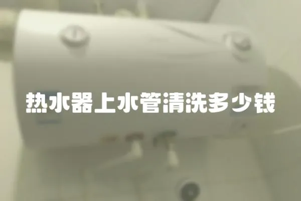 熱水器上水管清洗多少錢