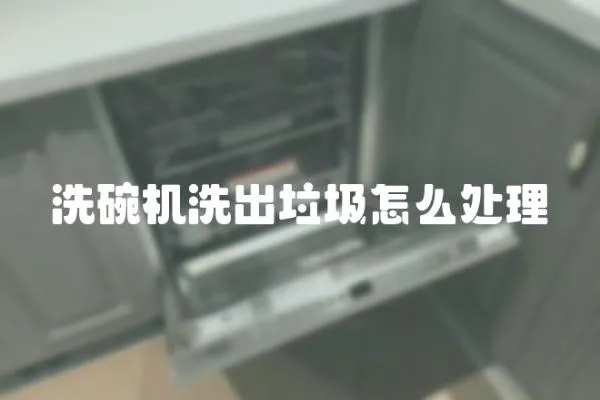 洗碗機洗出垃圾怎么處理