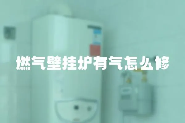 燃氣壁掛爐有氣怎么修