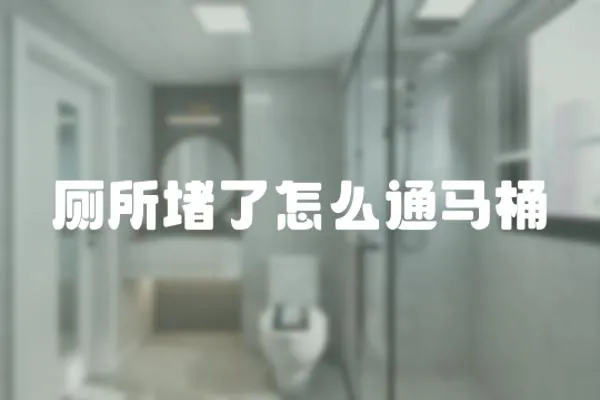 廁所堵了怎么通馬桶