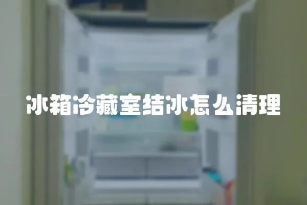 冰箱冷藏室結(jié)冰怎么清理