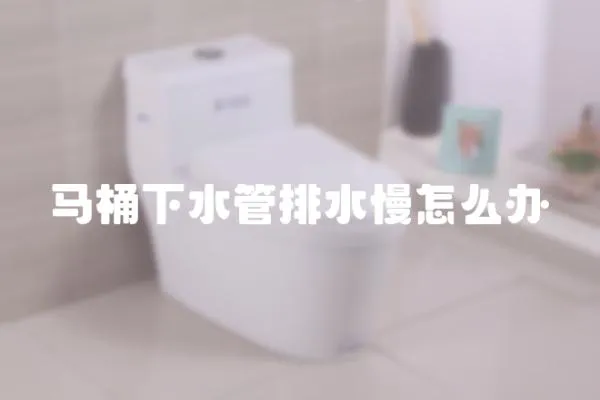 馬桶下水管排水慢怎么辦