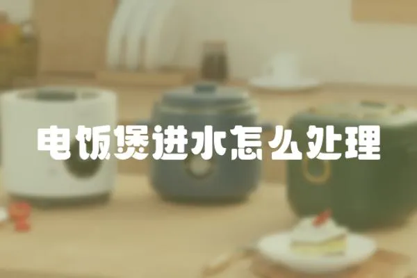 電飯煲進水怎么處理