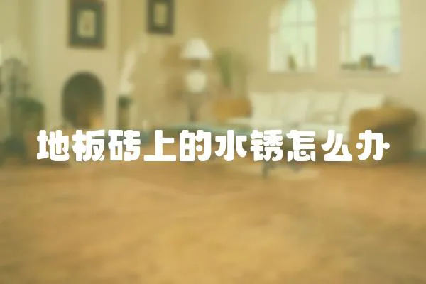 地板磚上的水銹怎么辦