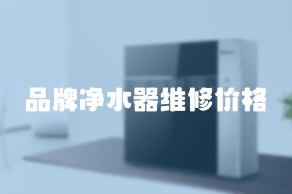品牌凈水器維修價格