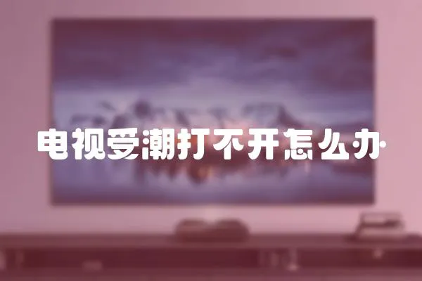 電視受潮打不開怎么辦