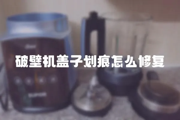 破壁機(jī)蓋子劃痕怎么修復(fù)