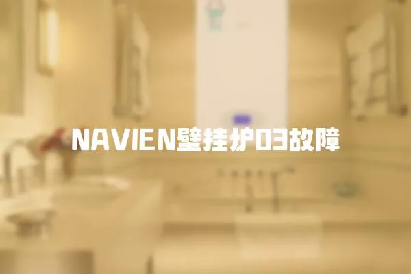 NAVIEN壁掛爐03故障