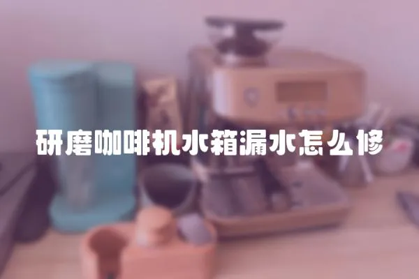 研磨咖啡機水箱漏水怎么修