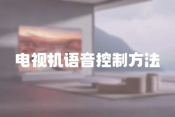 電視機(jī)語(yǔ)音控制方法