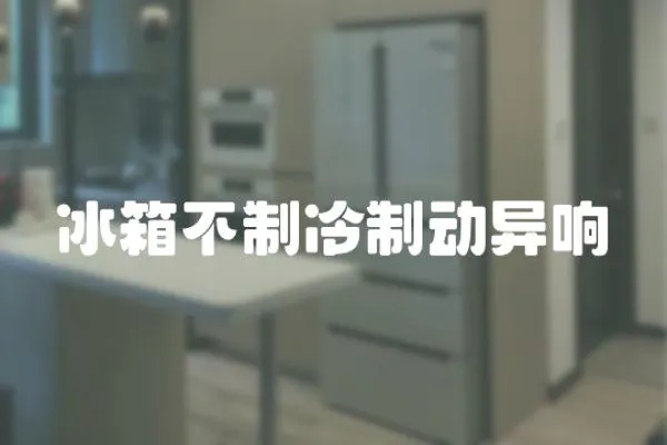 冰箱不制冷制動異響