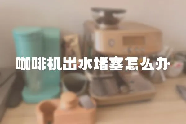 咖啡機(jī)出水堵塞怎么辦