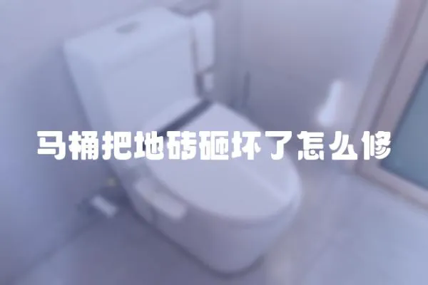 馬桶把地磚砸壞了怎么修