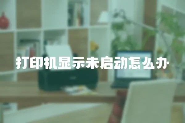 打印機顯示未啟動怎么辦