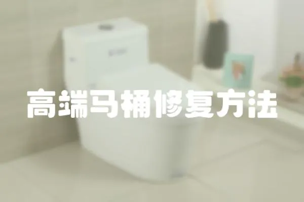 高端馬桶修復方法