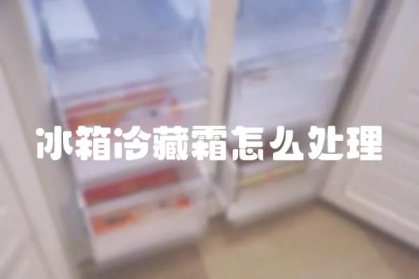 冰箱冷藏霜怎么處理