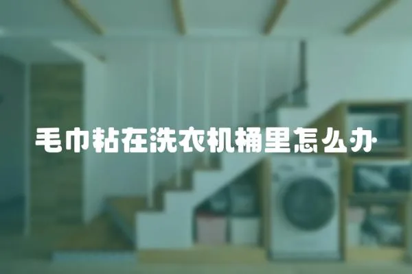 毛巾粘在洗衣機桶里怎么辦