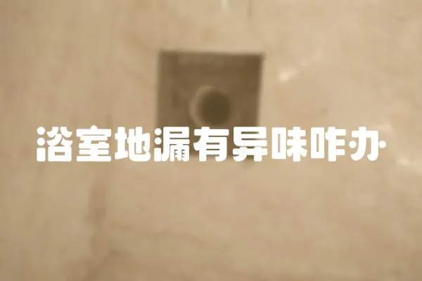 浴室地漏有異味咋辦