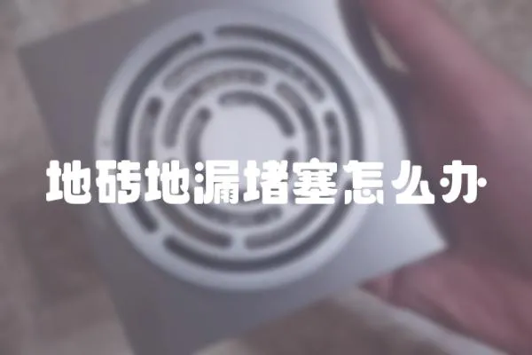 地磚地漏堵塞怎么辦
