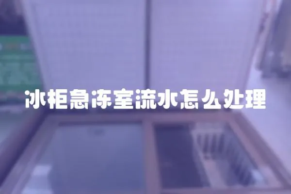 冰柜急凍室流水怎么處理