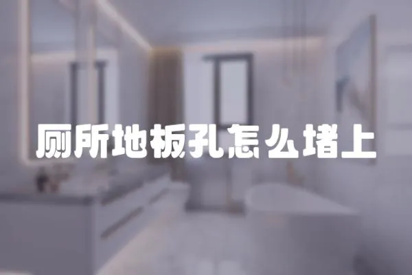 廁所地板孔怎么堵上