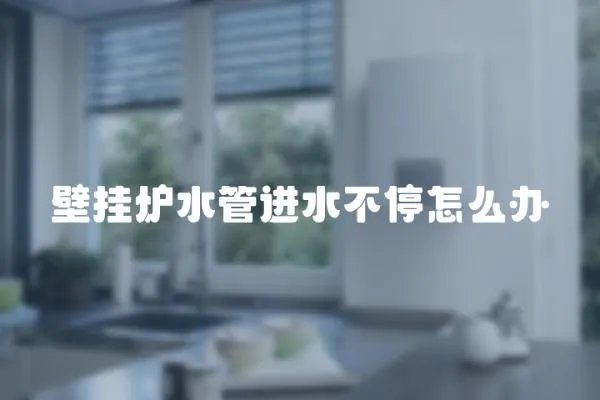壁掛爐水管進水不停怎么辦
