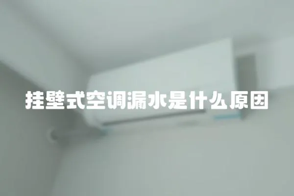 掛壁式空調漏水是什么原因