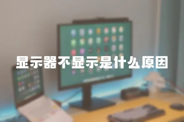 顯示器不顯示是什么原因
