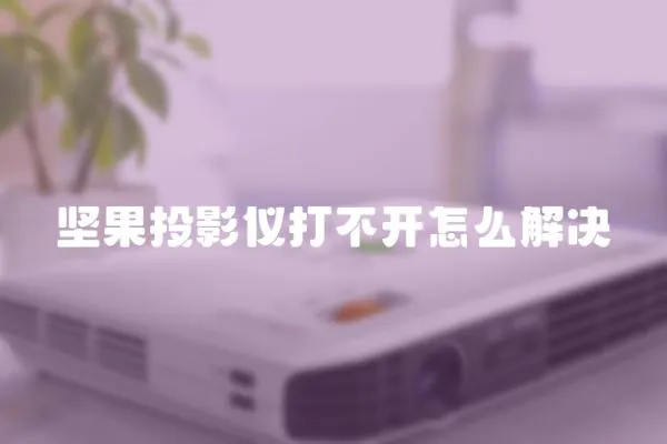 堅果投影儀打不開怎么解決