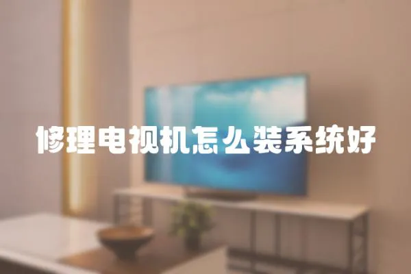 修理電視機怎么裝系統(tǒng)好