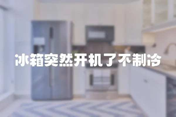 冰箱突然開機了不制冷