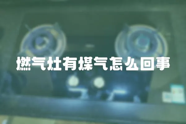 燃氣灶有煤氣怎么回事