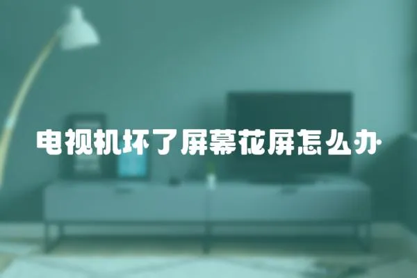 電視機壞了屏幕花屏怎么辦