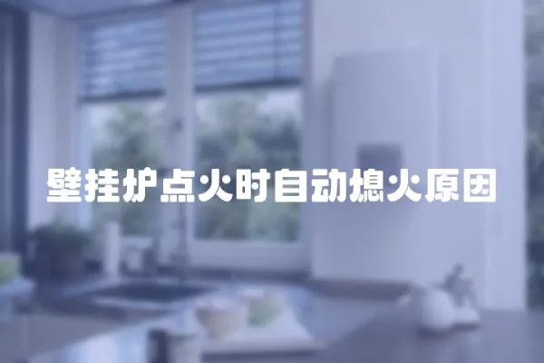 壁掛爐點火時自動熄火原因